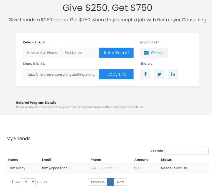 Staffing Referrals Dashboard Staffing Referrals Dashboard